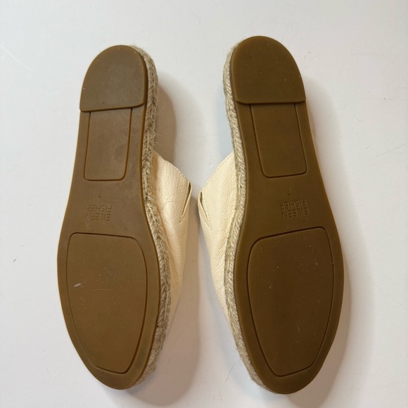 Eileen Fisher Cream Espadrille Slip-Ons - Picture 5 of 6
